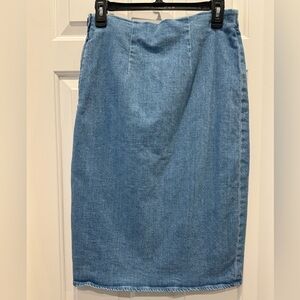 J.Crew Denim Jean Skirt | Midi Knee Length | Classic Blue size 29